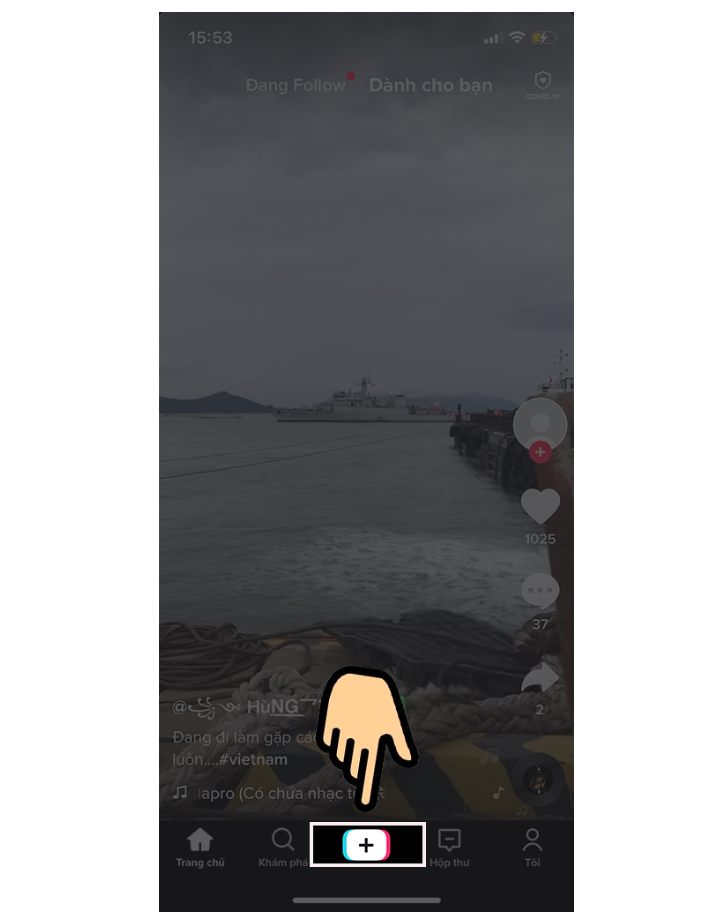 cach live tiktok tren mobile