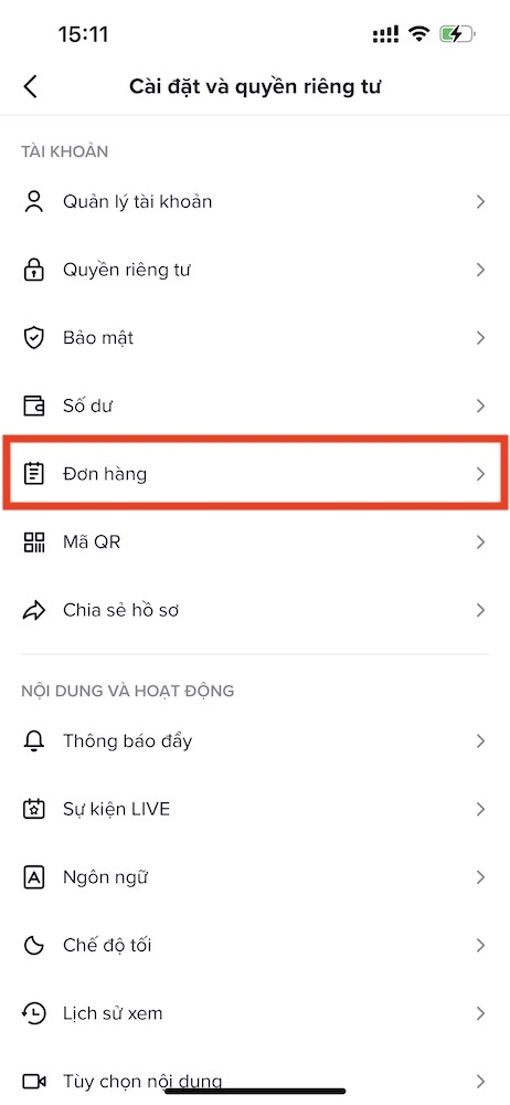 Cai dat va quyen rieng tu Chon Don hang