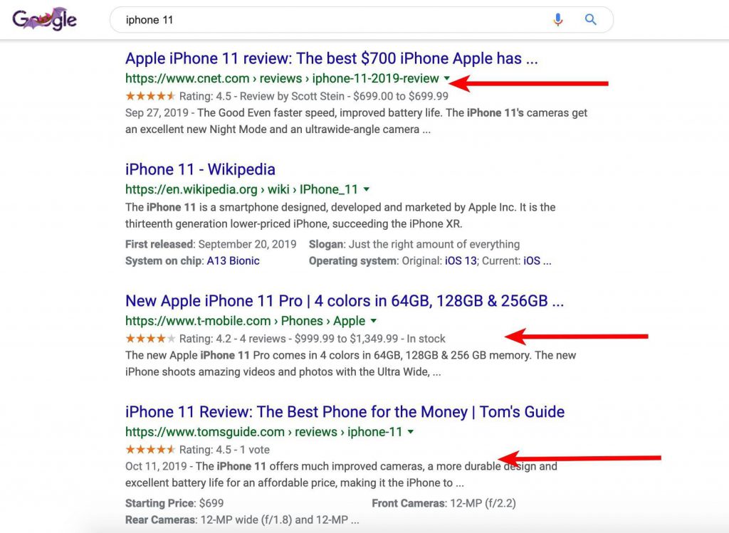 Schema markup trong SEO