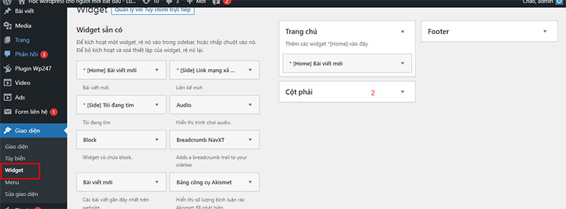 Tạo widget