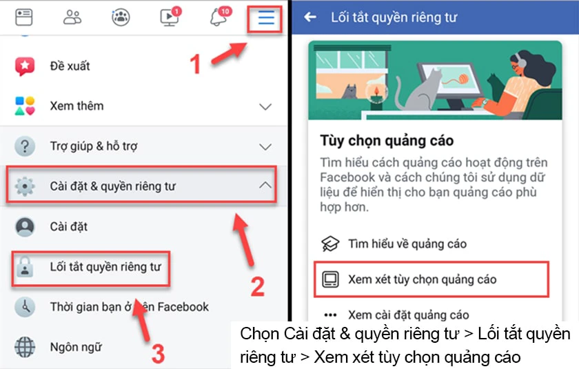 Cách Chặn Quảng Cáo trên Facebook mới nhất - Lướt Newfeed Thoải Mái chan quang cao facebook