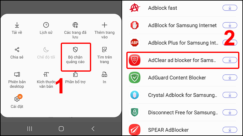 Cách tắt quảng cáo trên điện thoại Samsung thành công 100% tai xuong Bo chan quang cao ban muon