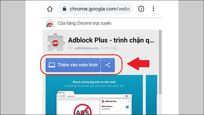 tien ich mo rong de chan quang cao nhu AdBlock