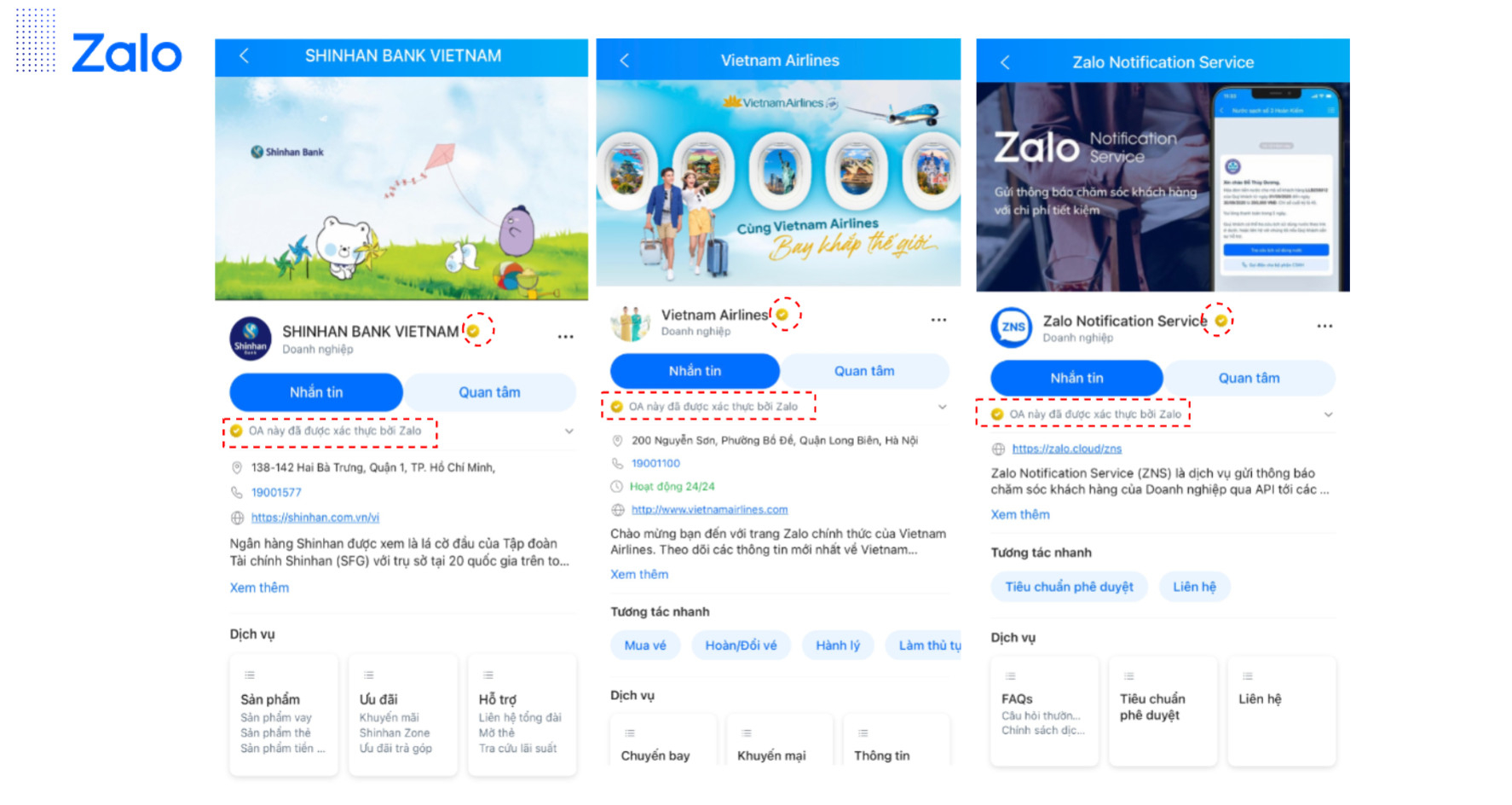 Zalo OA xác thực là gì? Hướng dẫn liên kết Zalo OA vào tài khoản ZCA | Zalo Cloud
