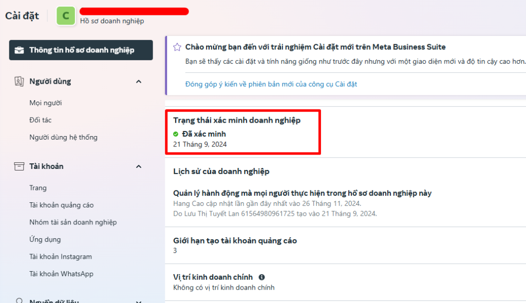 Bm xác minh doanh nghiệp trên facebook là gì? Ưu và nhược điểm - Nguyễn Văn Phú