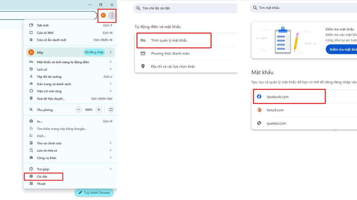 Cách xem lại lịch sử đổi mật khẩu Facebook trên Google