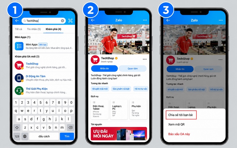 Cách lấy và chia sẻ đường link Zalo OA