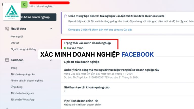 Hướng Dẫn Xác Minh Doanh Nghiệp Facebook Từ A-Z