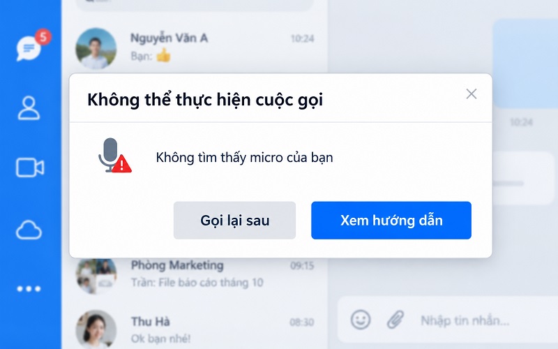 Zalo PC bị lỗi không gọi được