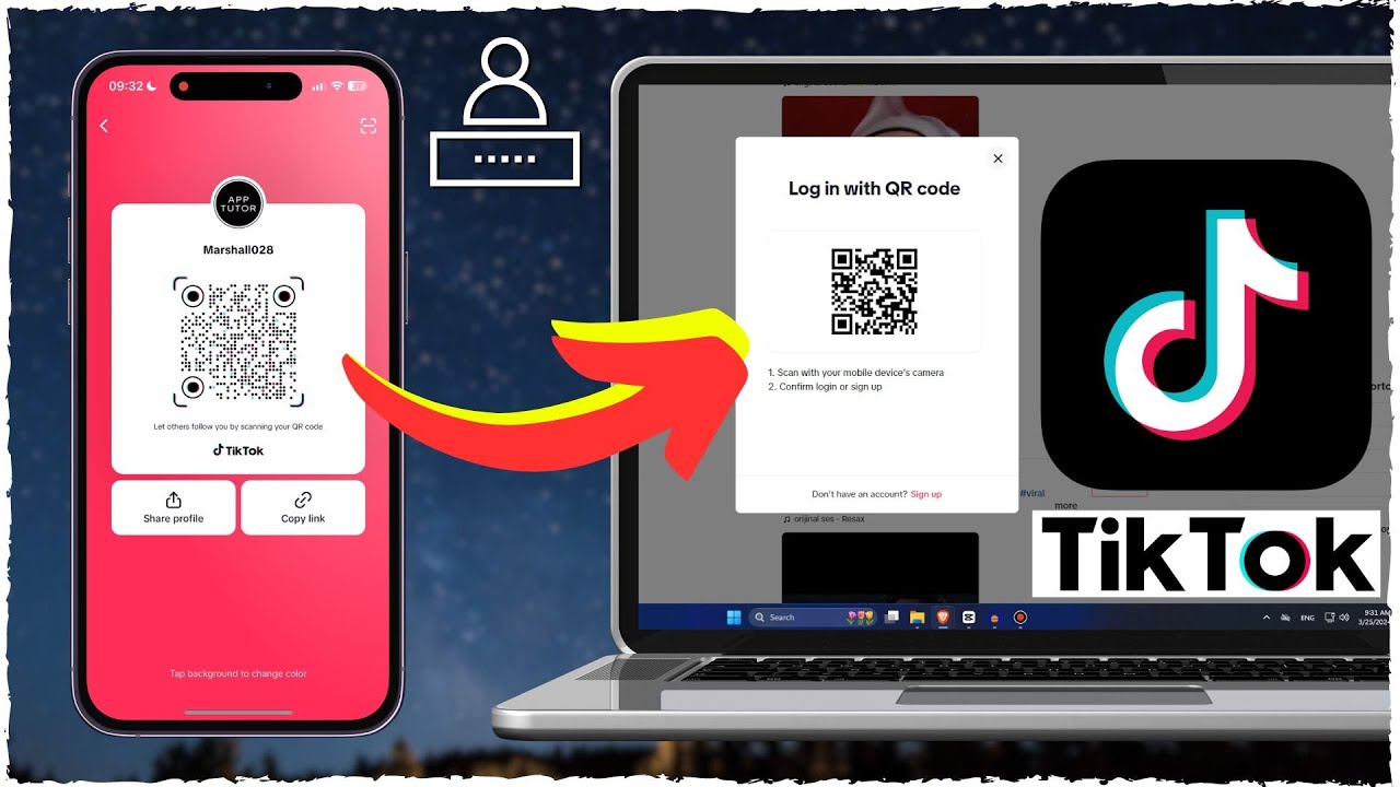 Hướng Dẫn Đăng Nhập TikTok Dễ Dàng Trên Điện Thoại & Máy Tính How to Login to TikTok Website Using QR Code From TikTok App (2025)