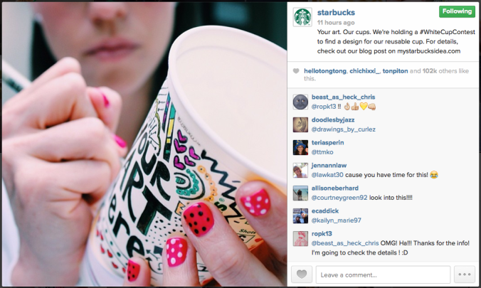 Starbucks Case Study: White Cup Contest | Brand Development in Public Relations