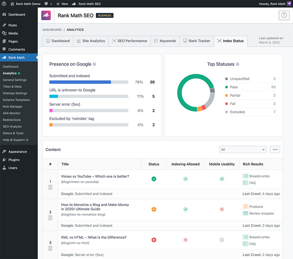 Top 30 phần mềm SEO web tốt nhất giúp website lên Top Google The #1 WordPress SEO Plugin in 2026 – Rank Math