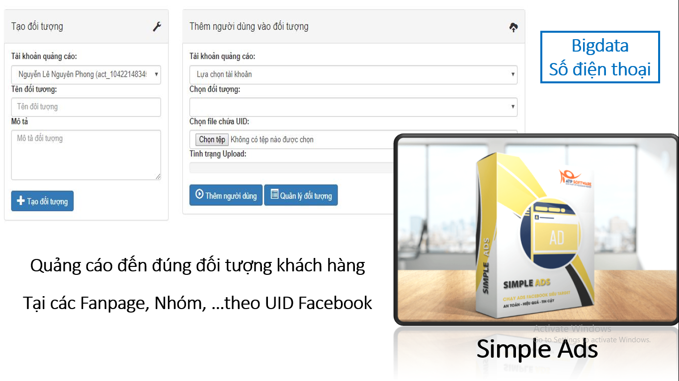Simple Ads - Giải pháp chạy quảng cáo với UID Facebook