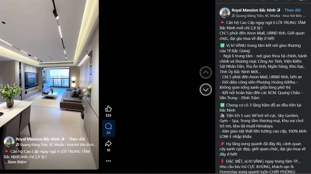 Content đánh vào vị trí, khan hiếm kèm video thực tế dự án sẽ mang lại sức mạnh cho quảng cao 