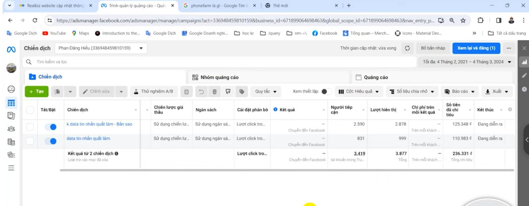 Theo dõi thường xuyên các chỉ số để định hướng được bước tiếp theo 