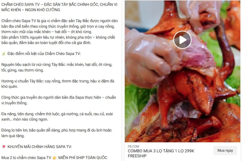 Chiến thuật nội dung thu hút khách hàng cho đặc sản địa phương