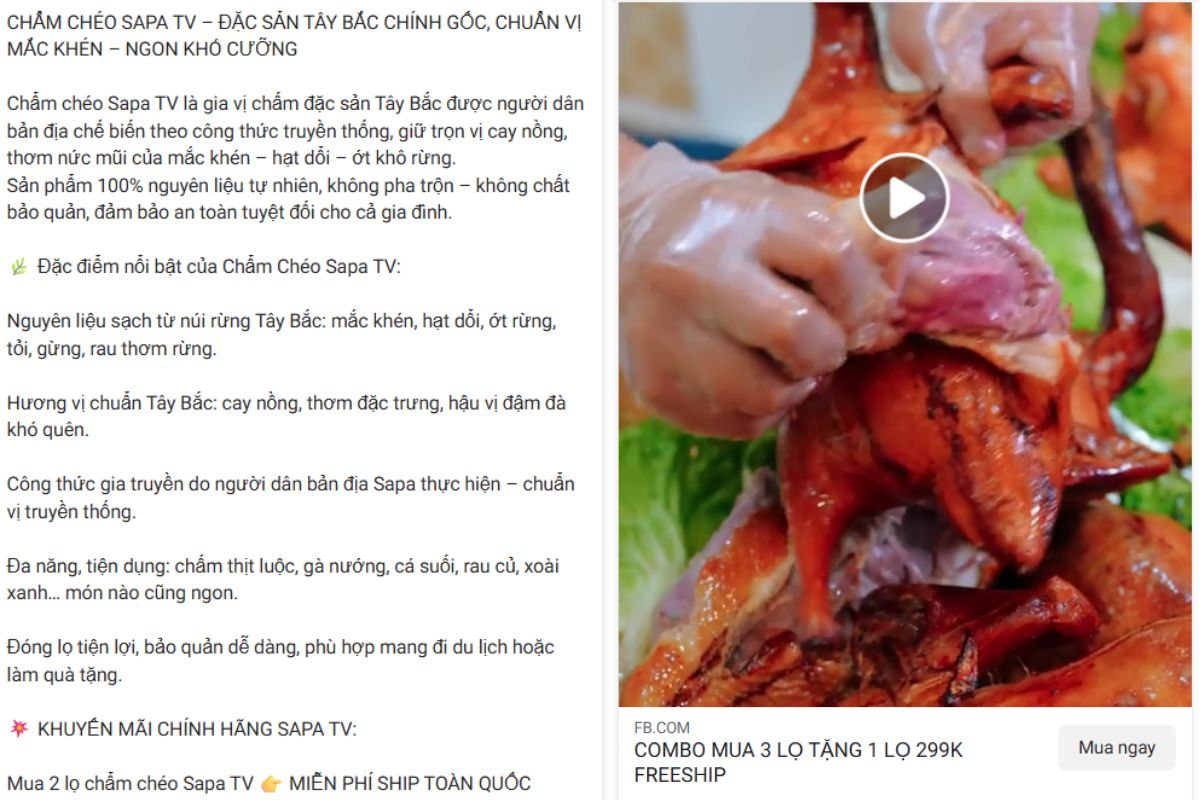 Chiến thuật nội dung thu hút khách hàng cho đặc sản địa phương