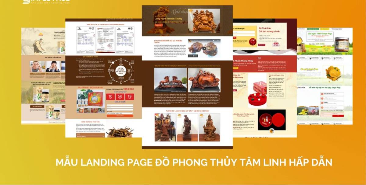 Landing page bán đồ phong thủy