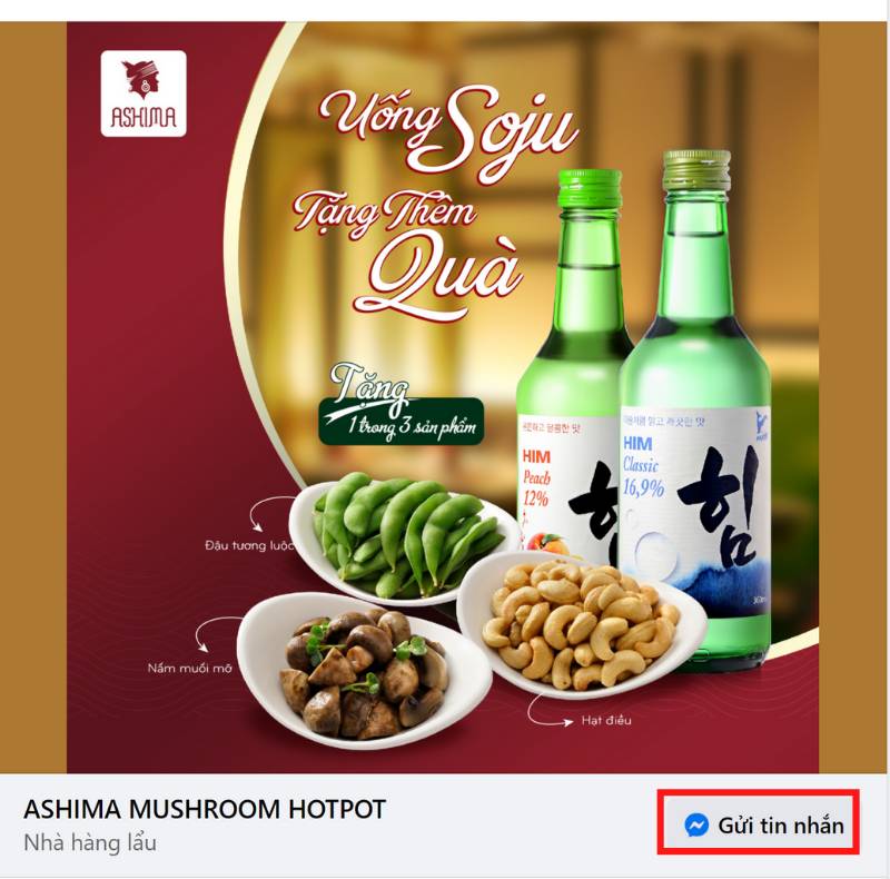 Tập trung vào hành động gọi hoặc nhắn tin ngay thay vì dẫn về website hay form đăng ký