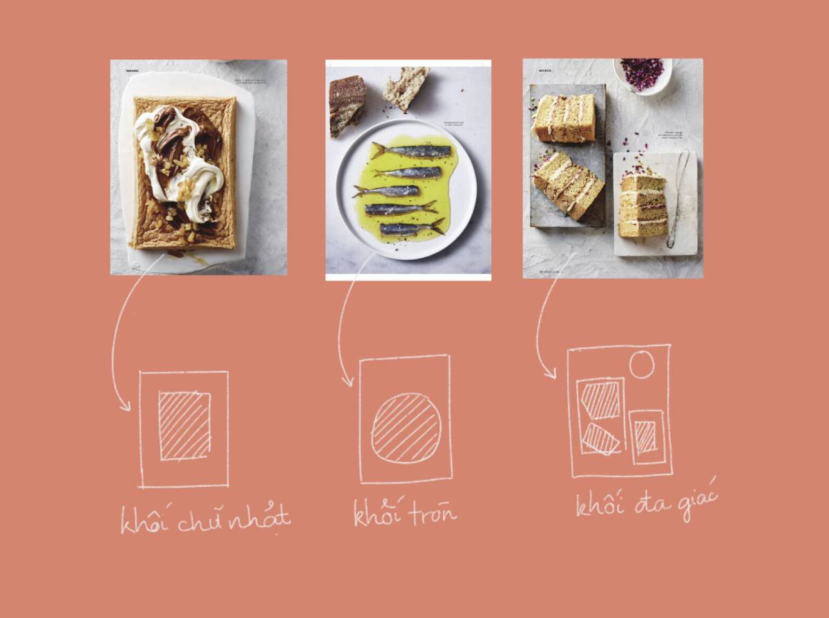 Hình ảnh món ăn cần được dàn dựng theo bố cục rõ ràng để tăng độ hấp dẫn và kích thích vị giác ngay từ cái nhìn đầu tiên