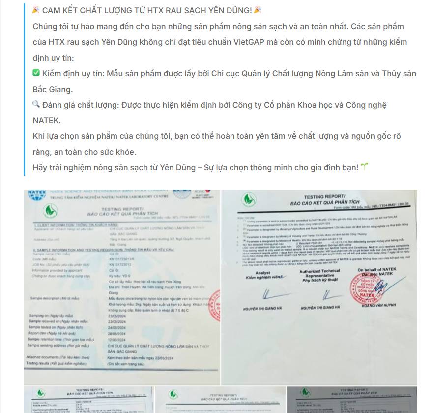 Tận dụng các chứng nhận hữu cơ VietGAP, GlobalGAP