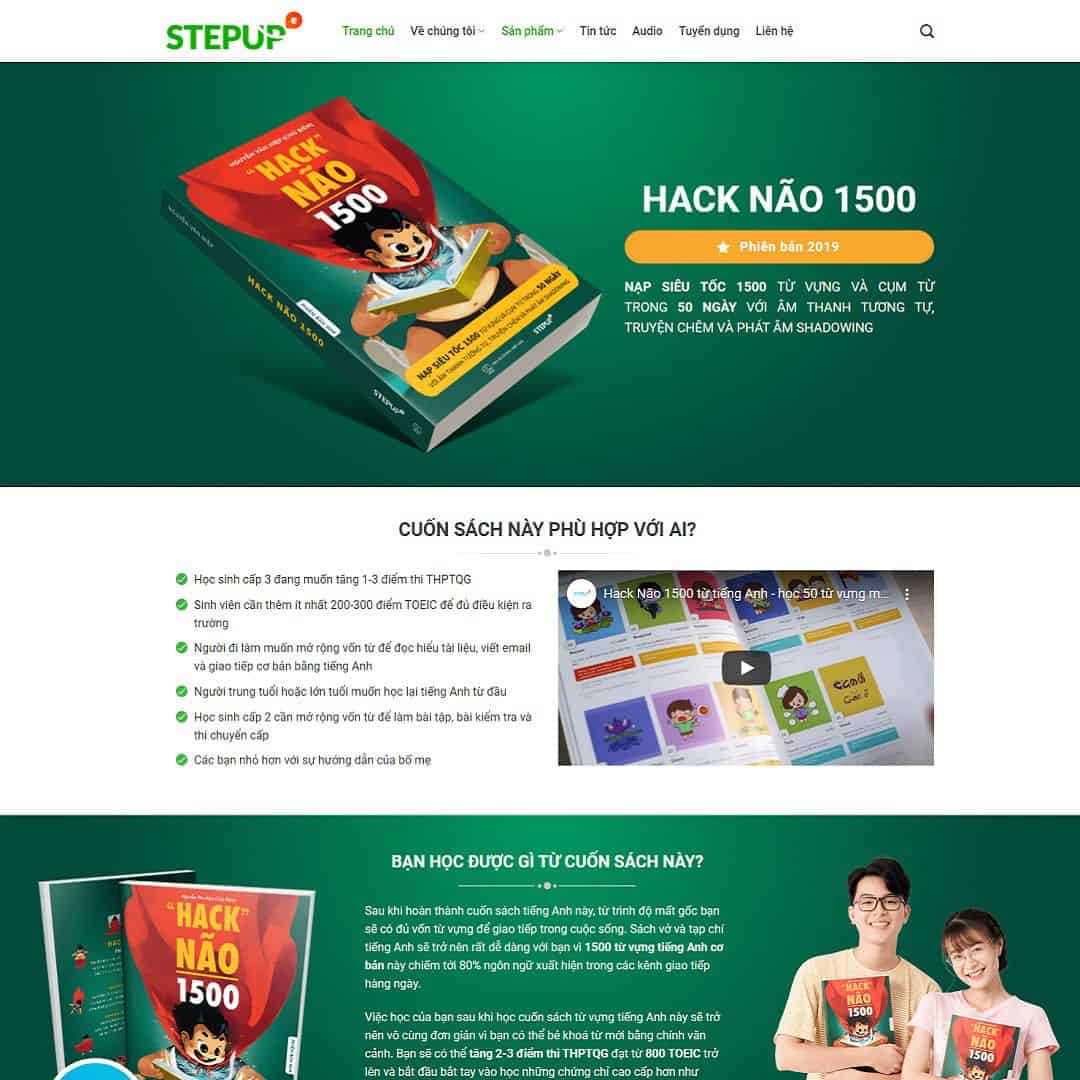 Tối ưu landing page đặt mua sách để hành trình khách hàng không bị gián đoạn