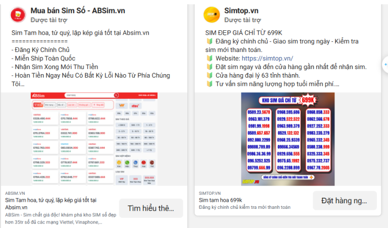 Cách quảng cáo sim số đẹp hiệu quả trên Facebook để không đốt tiền vô ích