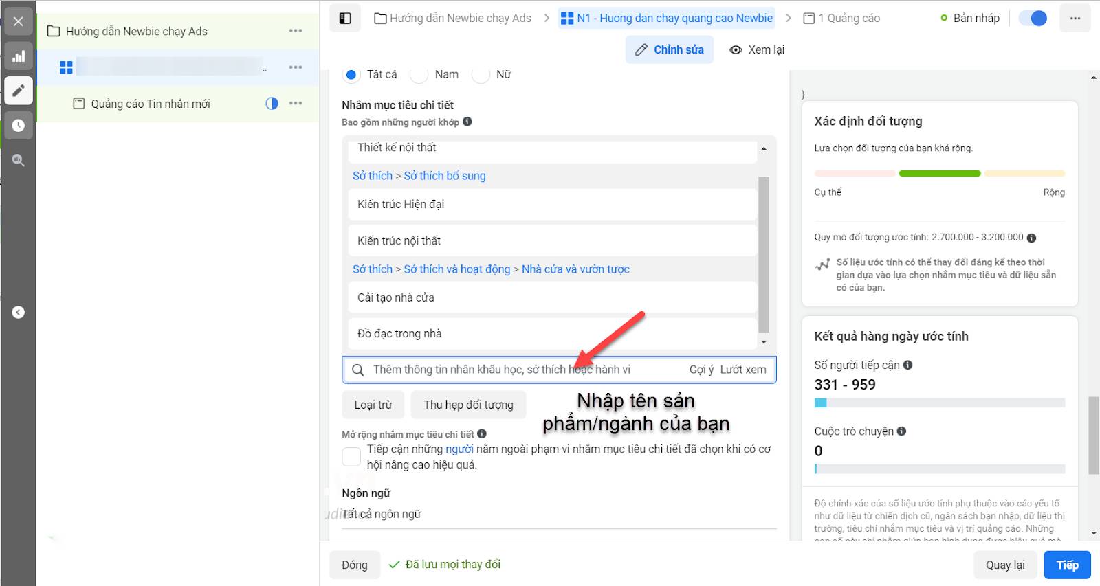 Cách quảng cáo sự kiện đúng cách để không lãng phí ngân sách 5 Target đúng tệp có khả năng đi sự kiện, không phải chỉ "quan tâm"
