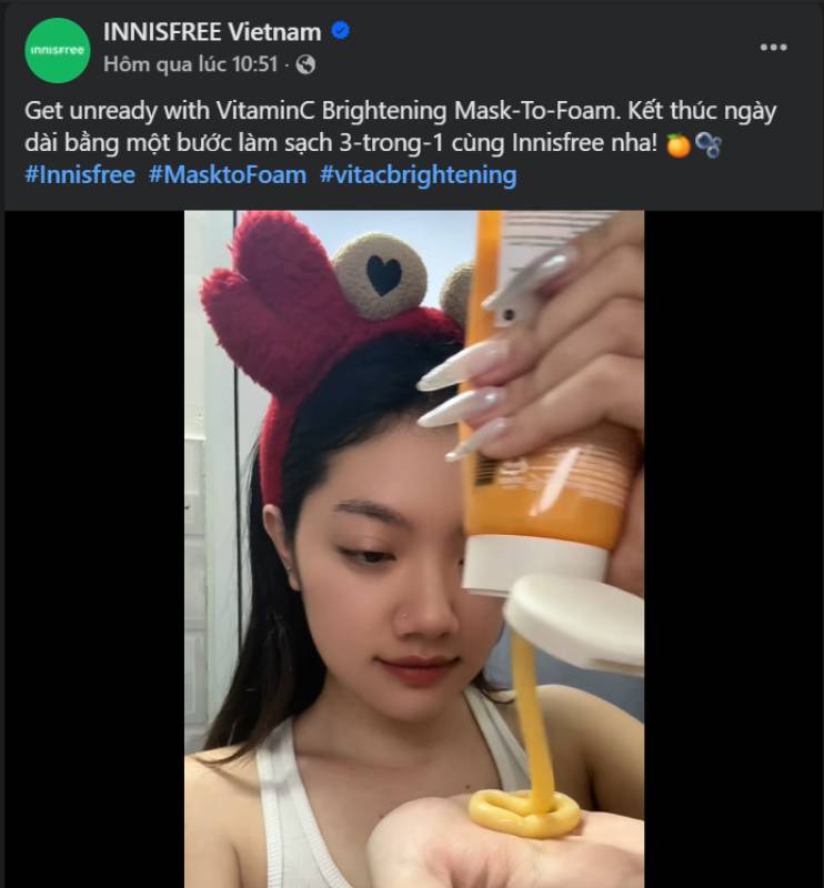 Mẫu quảng cáo - Video  KOC trải nghiệm sản phẩm thực tế