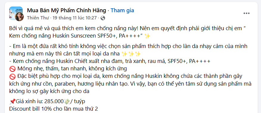 Mẫu content video review mỹ phẩm chân thực từ khách hàng hoặc KOC