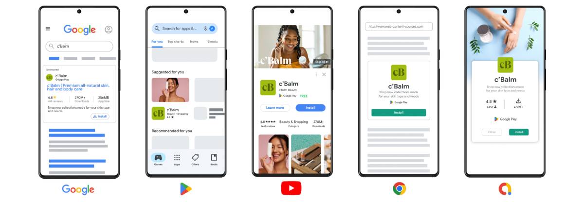 Google Ads sẽ tự phân bổ chiến dịch quảng cáo hợp lý trên các nền tảng thuộc hệ sinh thái của Google