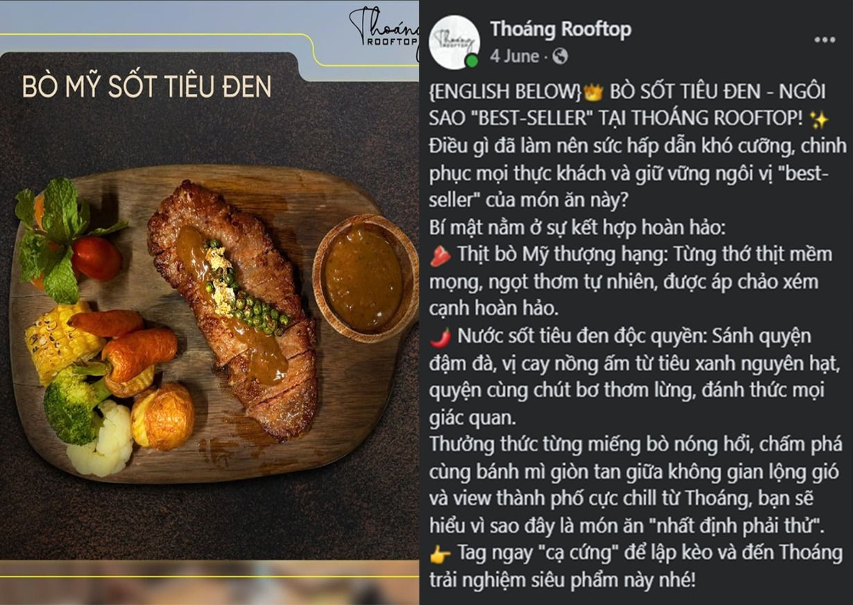 Tổng hợp mẫu content F&B giúp quán bạn "chốt đơn" ngay hôm nay 2 Ví dụ về mẫu content đánh thức vị giác của người đọc