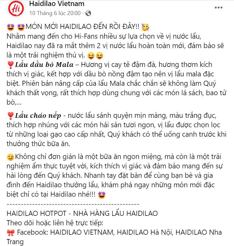 Sử dụng ngôn từ kích thích vị giác (Sensory Language)