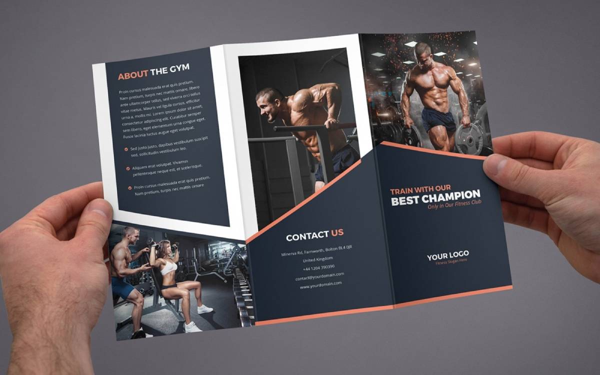 Mẫu brochure quảng cáo phòng gym