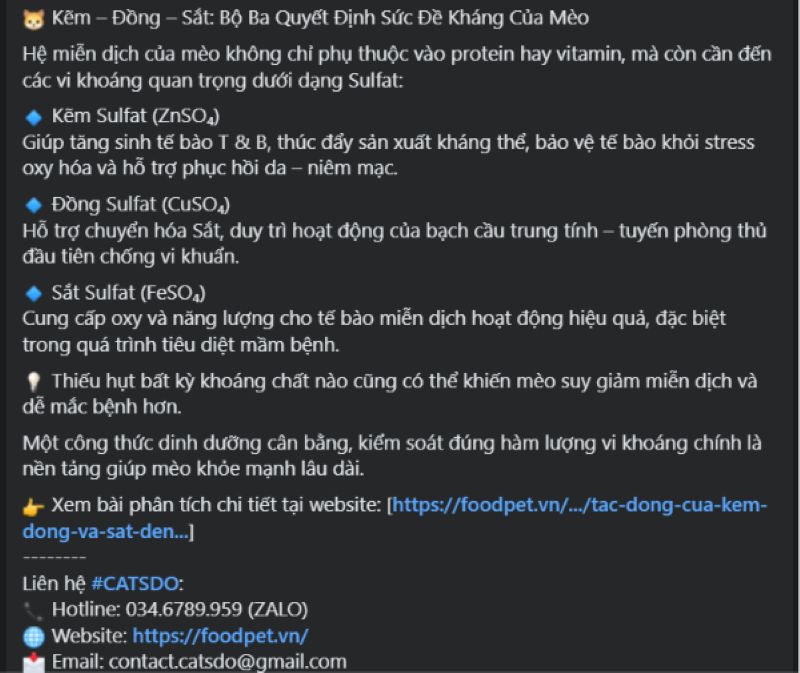 Content về dinh dưỡng cần được đảm bảo tính xác thực, trích nguồn cụ thể