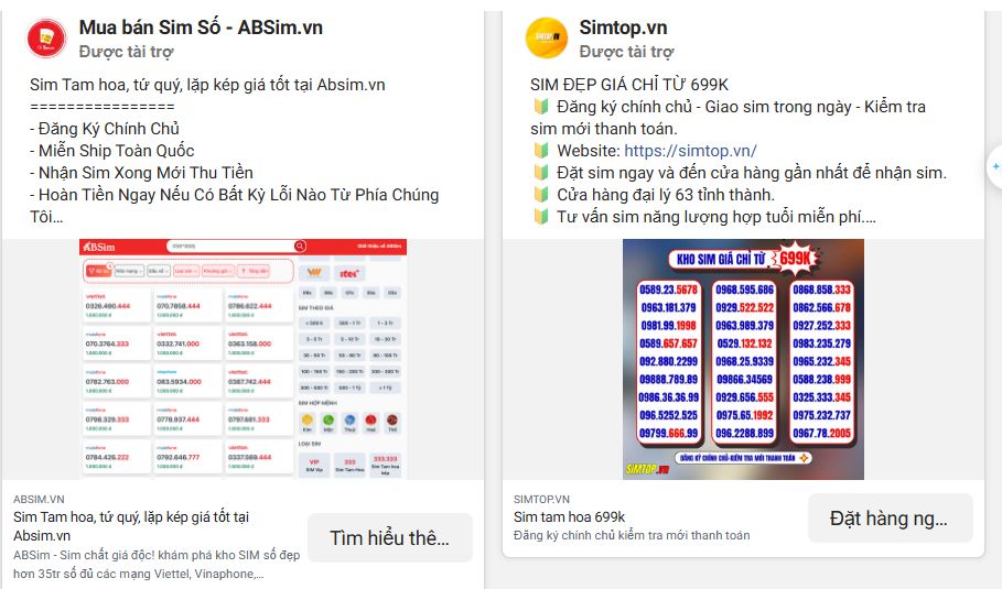 Mỗi brand đều có những các mẫu content quảng cáo riêng