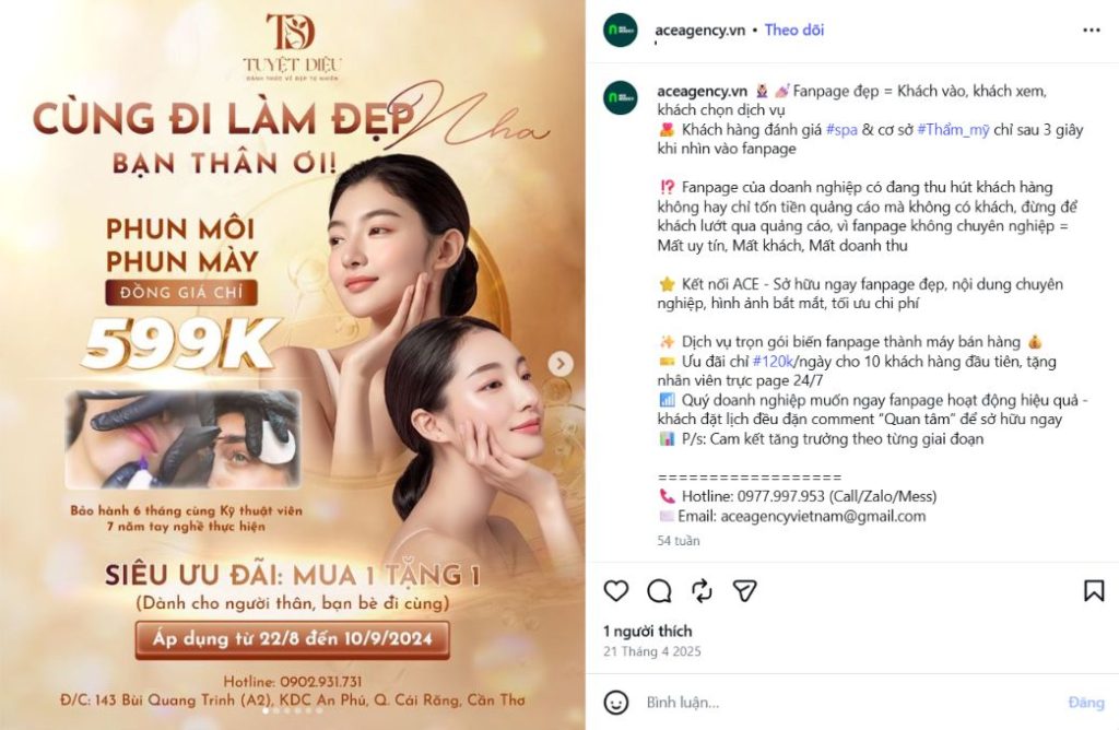 Một bài viết với hình ảnh bắt mắt, caption kết hợp emoji hợp lý sẽ giữ chân người đọc lâu hơn