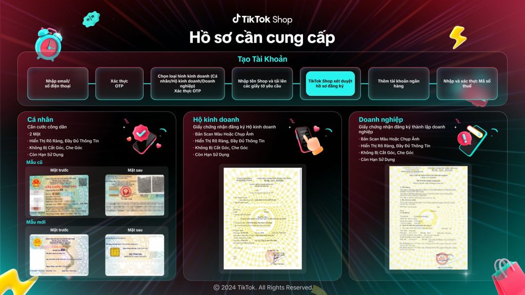 Cách bán hàng trên TikTok Shop hiệu quả từ A–Z 5 Xác minh giấy tờ và thông tin doanh nghiệp/cá nhân trên TikTok Shop