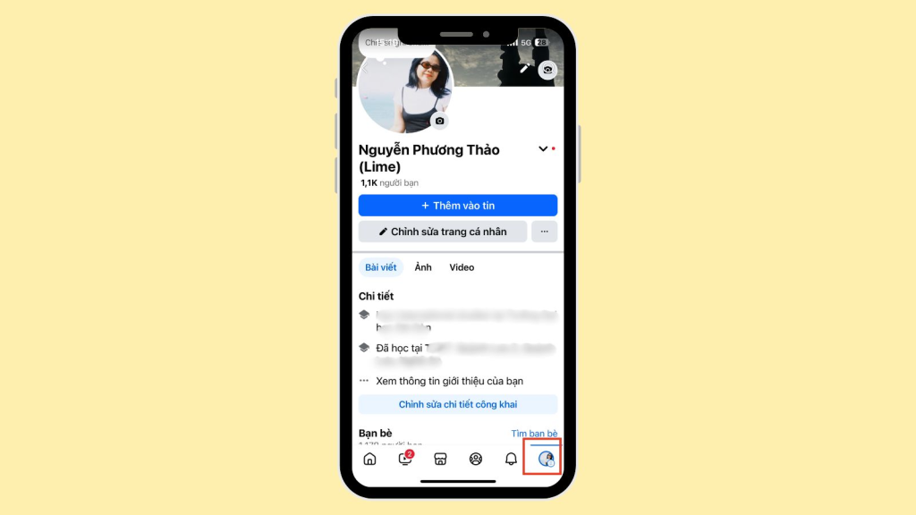 Khóa tạm thời Facebook trên điện thoại (Mobile)