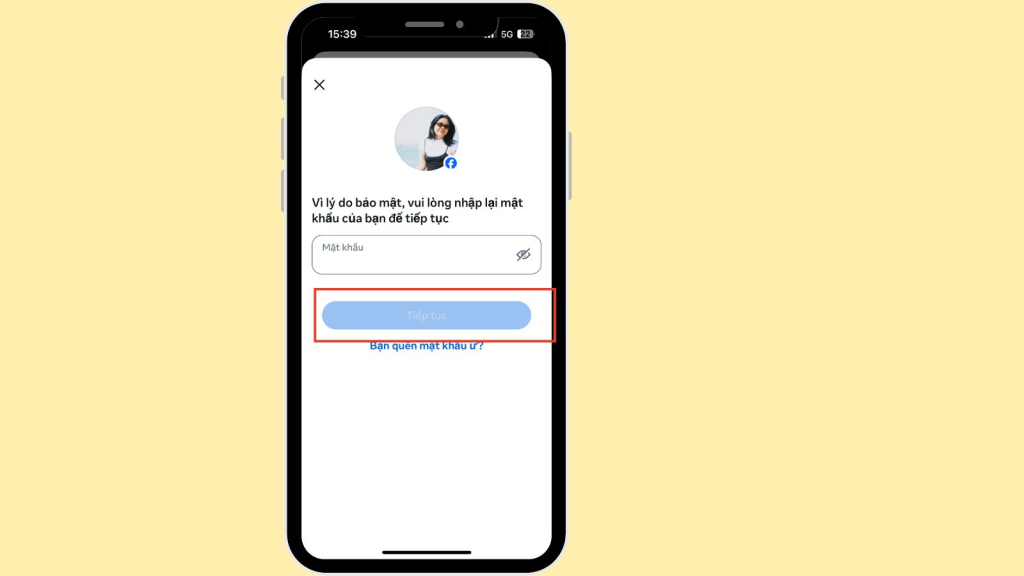 Khóa tạm thời Facebook trên điện thoại (Mobile)