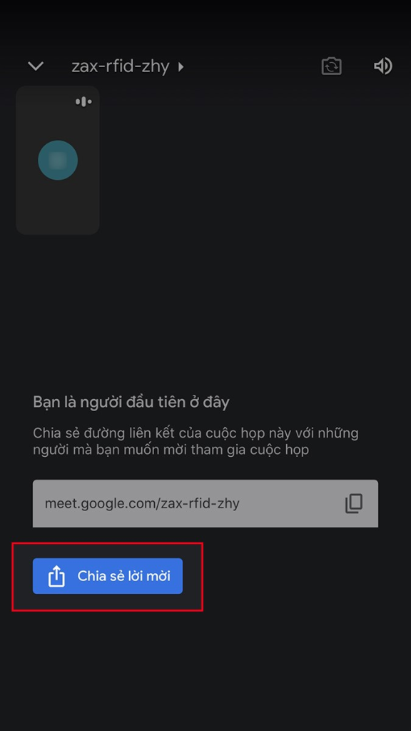 Cách tạo Google Meet/link cuộc họp trên điện thoại