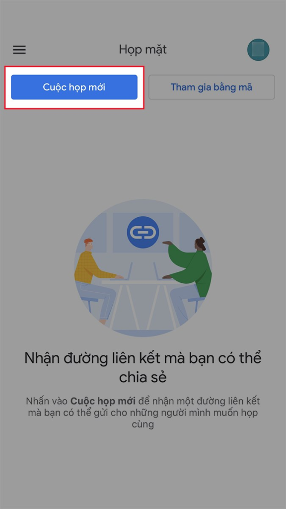 Chọn Cuộc họp mới