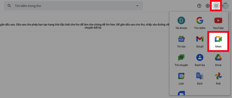 Tạo Google Meet từ Gmail hoặc Google Chat