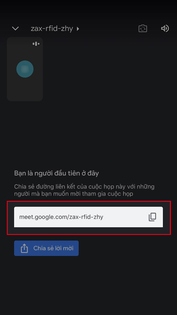 Cách tạo Google Meet/link cuộc họp trên điện thoại