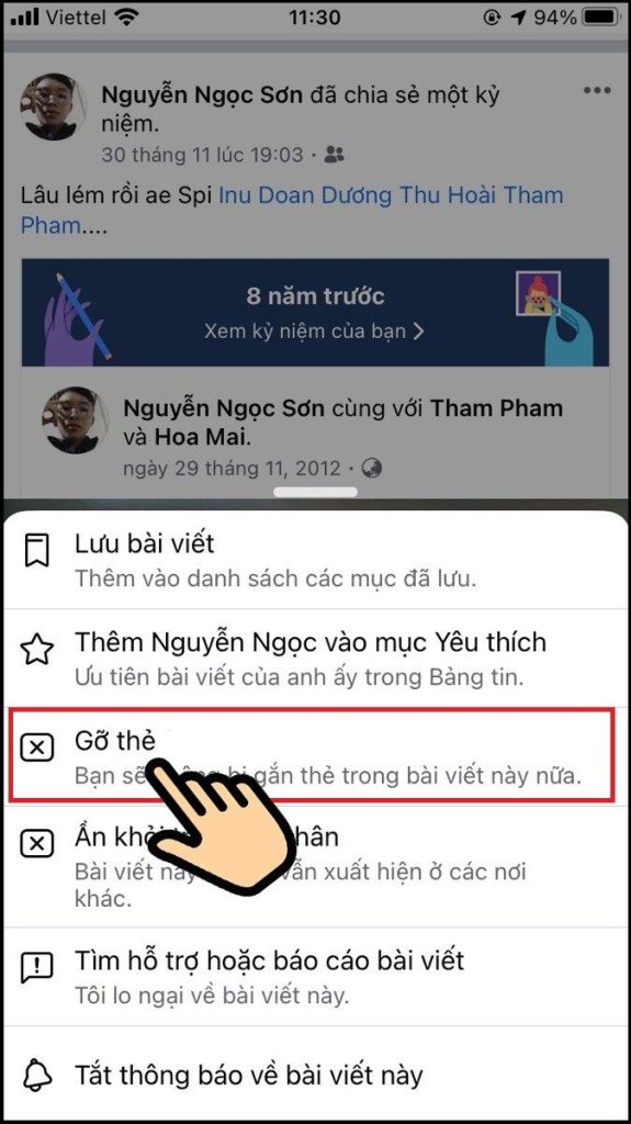 Cách gỡ hoặc xóa bài viết được gắn thẻ trên Facebook