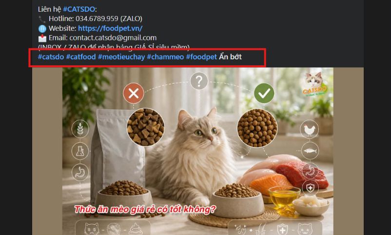 Hashtag trên Facebook