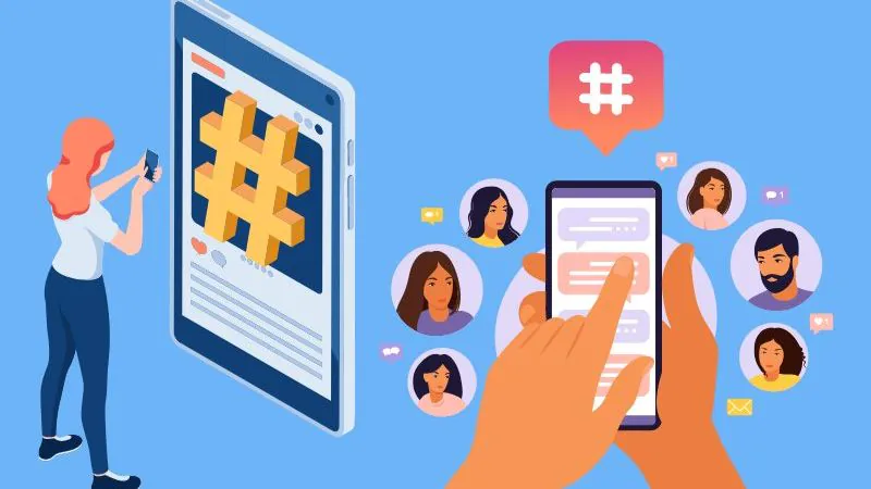 Hashtag giúp gom nhóm các bài đăng theo cùng một chủ đề (topic)