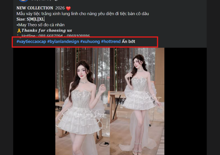 Nên tạo hashtag ngắn gọn, dễ hiểu