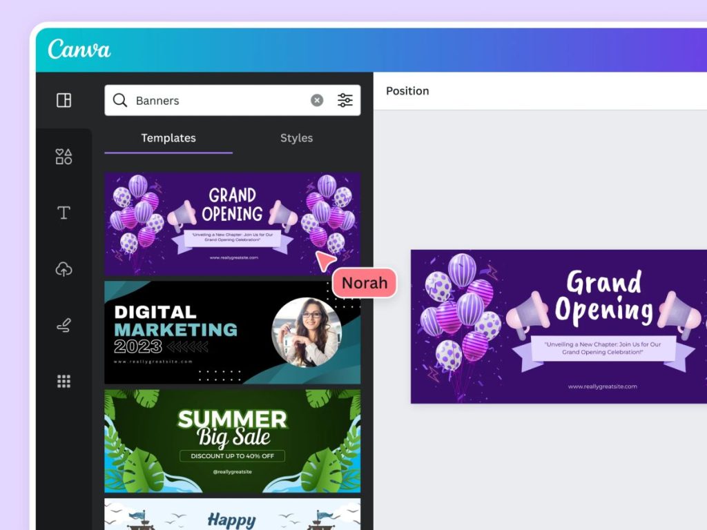 Người không biết thiết kế vẫn có thể dùng Canva để tạo banner dễ dàng