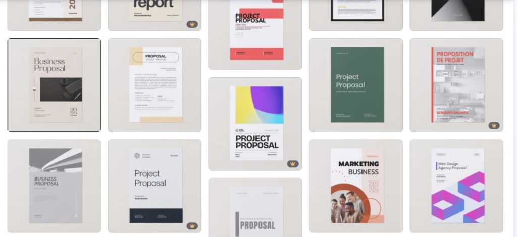 Chọn template phù hợp với dự án của bạn